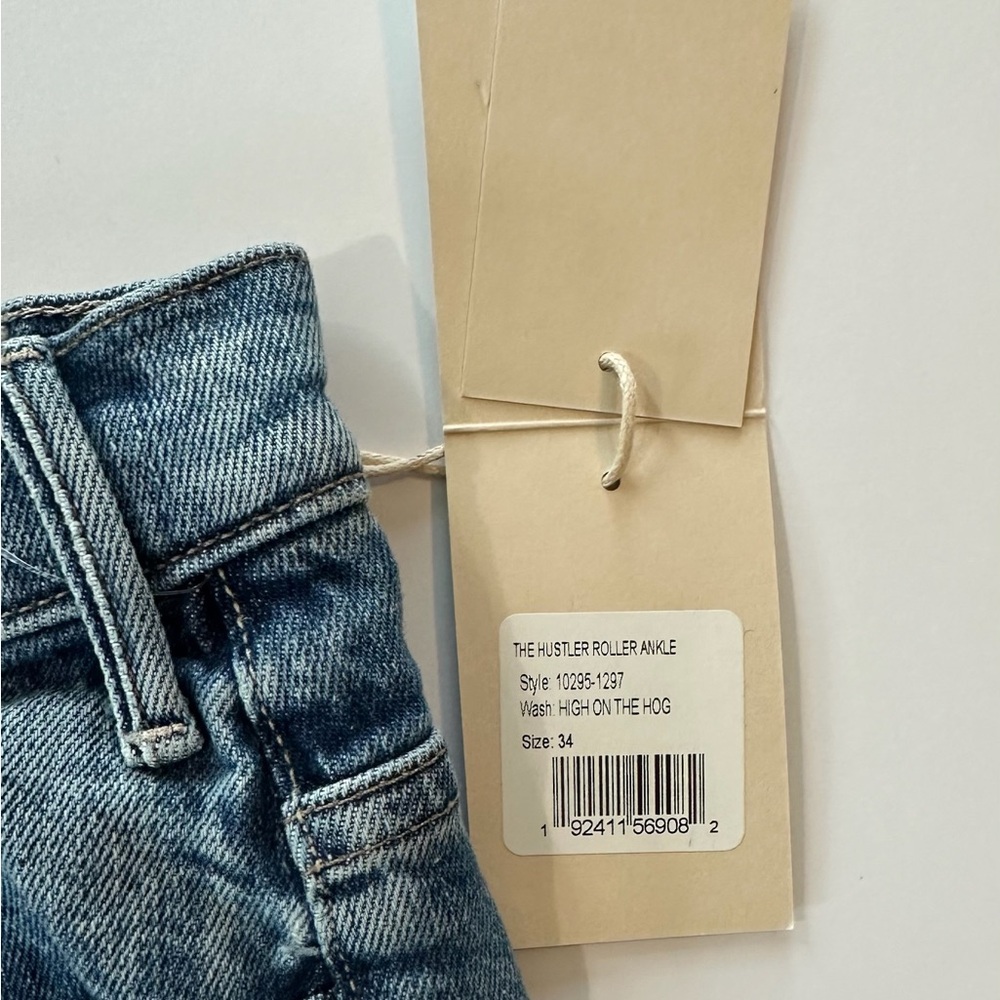 MOTHER The Hustler Roller Ankle Jeans in High On The Hog | Size 34 | NWT - Picture 12 of 16